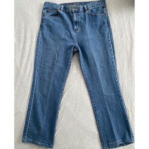 Lauren Ralph Lauren Classic Straight Leg Jeans Blue Medium Wash Womens Size 14